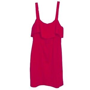 Women’s Lush pink sheath mini dress with ruffles wedding bachelorette valentines